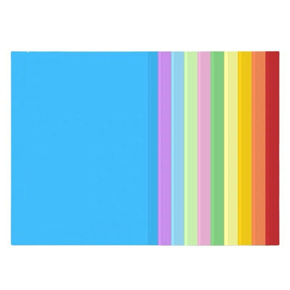 Kjfeif A4 Colored Paper 100 Sheets, Multi-Purpose Craft Art Construction Paper, Copy Paper for School Office Classroom Kids Drawing DIY Crafts Art Stationery Supplies