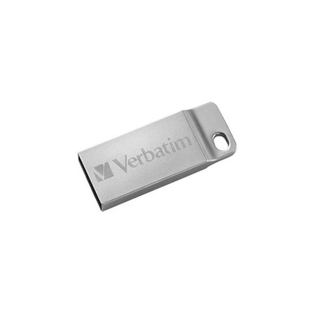 UPC: 0023942987499 | Verbatim 32GB Metal Executive USB Flash Drive – Silver 32 GBUSB 2.0 – Silver – Water Resistant