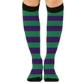 thumbnail image 4 of Sales Today Over Knee High Socks Under $2 GIJNRIUIUA Purple Knee-High Socks Fashion Breathable Striped Holiday Atmosphere Long Stockings Leg Warmers, 4 of 7