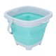 thumbnail image 4 of 11Pcs Children Sandpit Toy Interactive Educational Reliable Sand Mold Rake Shovel Beach Sand Toy Set for Boys and Girls Blue Folding Bucket, 4 of 4