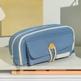 thumbnail image 3 of Style Rope Pencil Holder Large Capacity Layered Pencil Organizer Minimalist Pen Pouch With Zipper Pen Pouch Bag Craft Table Craft Organizers And Storage Drawers Stationery Pens Organizer Crafts for, 3 of 3
