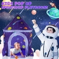 thumbnail image 2 of Carpa de Juego LOJETON Nave Espacial con Túnel para Gatear y Fosa de Pelotas, 2 of 7