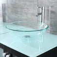 thumbnail image 4 of Wonline Durable Bathroom Vanity, Solid Wood Glass Clear, 60" W, 4 of 8
