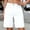 White, variant on Womens Jean Shorts High Waisted Summer Stretchy Casual Elastic Waist Denim Shorts with Pockets