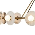 thumbnail image 3 of Kuzco Lighting Ch346046 Dahlia 47" Wide Led Ring Chandelier - Vintage Brass / Alabaster, 3 of 5