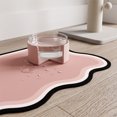 thumbnail image 5 of Pet Feeding Mat 23.6"x15.7", Quick Dry & Absorbent Pet Mat for Water Bowl, Anti Scratch Cat Mats for Feeding Stations, Large Cat Dog Food Bowl Mat for Indoor & Outdoor Use (Pink), 5 of 7