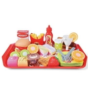 40 Pack Toy Food Set for Toddlers Kitchen, Play Food Fidget Toy for Birthday Party Favors, Classroom Rewards Prizes, Carnival