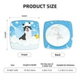 thumbnail image 6 of Easygdp Collie in Bathtub Square Chair Cushion Cover Stretch Chair Seat Covers Removable Washable for Hotel, Bedroom, Office, 6 of 9