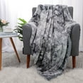 thumbnail image 2 of Unique Bargains Faux Fur Shaggy Sherpa Throw Blanket, 50" x 60", Slate Gray, 2 of 8