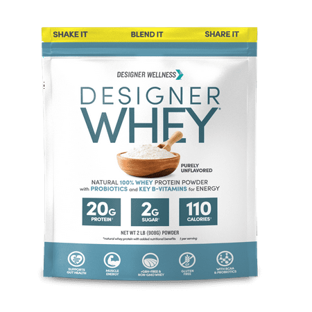 UPC 844334001353 product image for Designer Wellness  Designer Whey  Natural 100% Whey Protein Powder with Probioti | upcitemdb.com