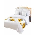 thumbnail image 2 of Xipuska Sunflower Spring Bed Runners for Queen Size Bed, Decorative Bed Throws for Foot of Bed, Summer Pastoral Botanical Floral Bed Runner Sofa Throw Bedding Scarf Protector Slipcover for Bedroom, 2 of 6