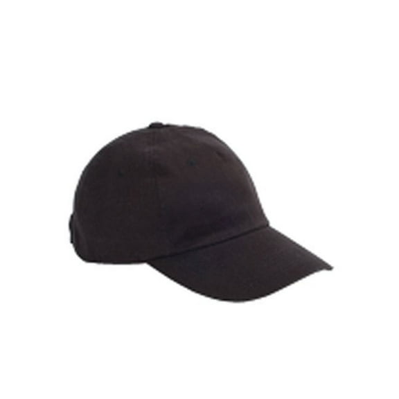 Big Accessories BX008 5-Panel Brushed Twill Unstructured Cap - Black