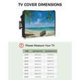 thumbnail image 2 of Summer Palm Tree Ocean Beach Boat Outdoor Tv Cover 52"-55" Waterproof And Weatherproof Tv Covers Tv Display Protectors For Outside Flat Screen Tv, 2 of 6