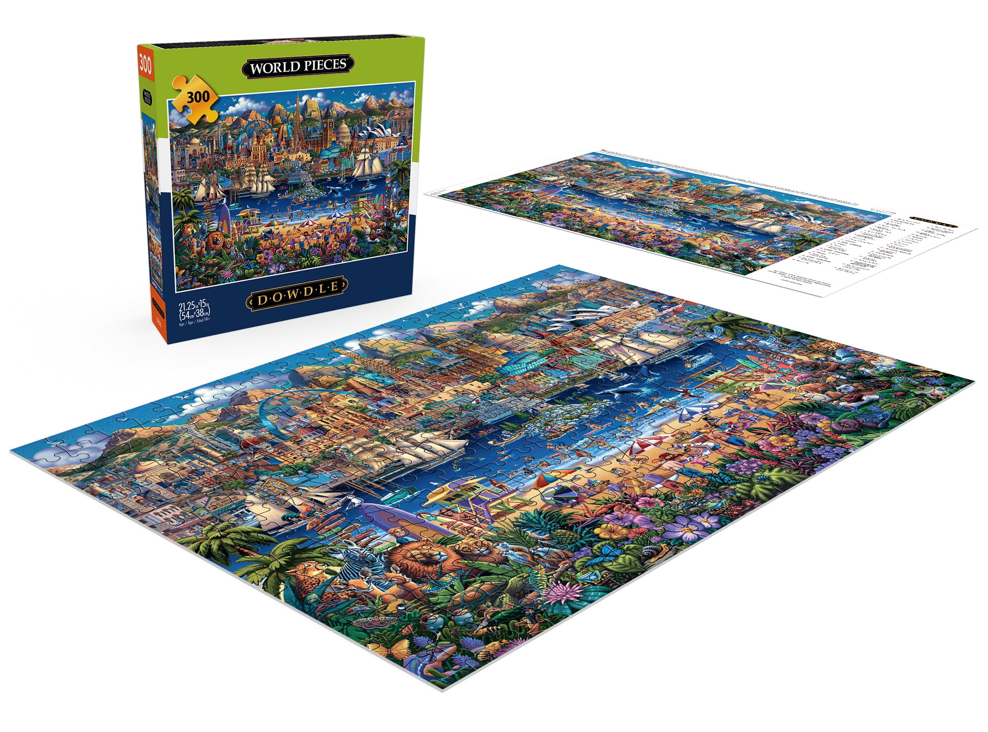Buffalo Games 300-Piece Dowdle World Pieces Adult Interlocking Jigsaw Puzzle