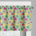 thumbnail image 5 of Ambesonne Fruits Valance & Curtain, Hibiscus Flowers and Banana, 55"x24", Multicolor, 5 of 7