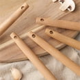 thumbnail image 4 of Silicone Cooking Utensils Set, Kitchen Utensils Set 10 Pcs for cooking, BPA Free Spatula Set with Heat Resistant Wood Handles for Nonstick Cookware (Cream White), 4 of 4