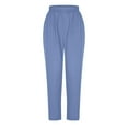 thumbnail image 6 of MLQIDK Scrub Sets for Woman Plus Size Scrub Sets Stretchy V Neck Scrub Tops and Pants Medical Uniforms Nursing Uniforms with Pockets Blue S, 6 of 8