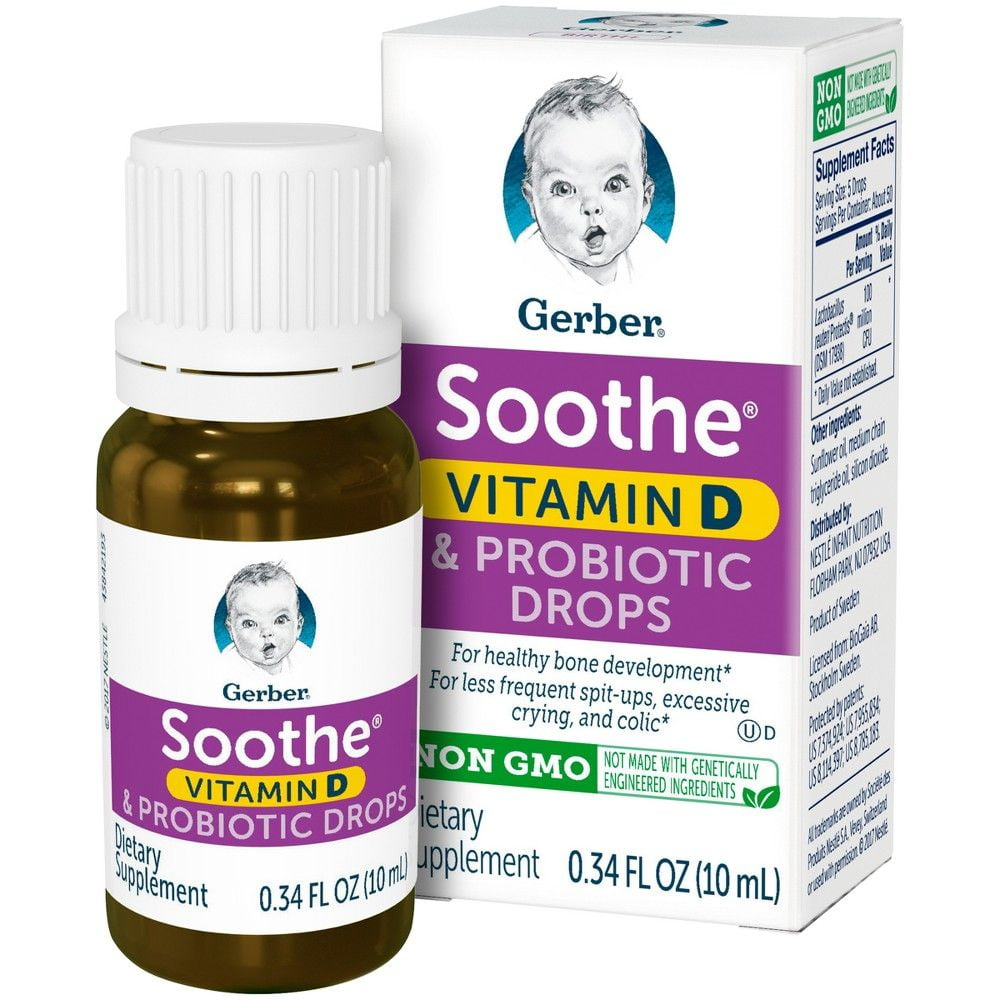 Gerber Soothe Vitamin D & Probiotic Drops 0.34fl oz