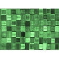 thumbnail image 1 of Ahgly Company Indoor Rectangle Abstract Emerald Green Contemporary Area Rugs, 5' x 7', 1 of 4