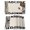 Beige, variant on Black Letters Placemats Set of 2 Modern Minimalist Style Beige Place Mats Indoor Wipeable Table Mats Washable Cloth Dining Table Placemats for Kitchen Holiday Party Home Decor 13x19 Inch
