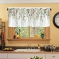 thumbnail image 4 of Vfedsrsge Cottage Floral Leaf Window Valance - Rod Pocket, 54x18 In, Light Blocking, Polyester - Decor for Kitchen/Living Room, Multicolor, 4 of 6