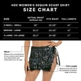 thumbnail image 3 of HDE Women's Sequin Tassel Fringe Skirt Fur Trim Hip Scarf Black XS-S, 3 of 7