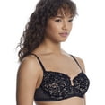 thumbnail image 2 of REVEAL Midnight Black The Chloe Lace Demi Unlined Bra, US 32D, UK 32D, NWOT, 2 of 4