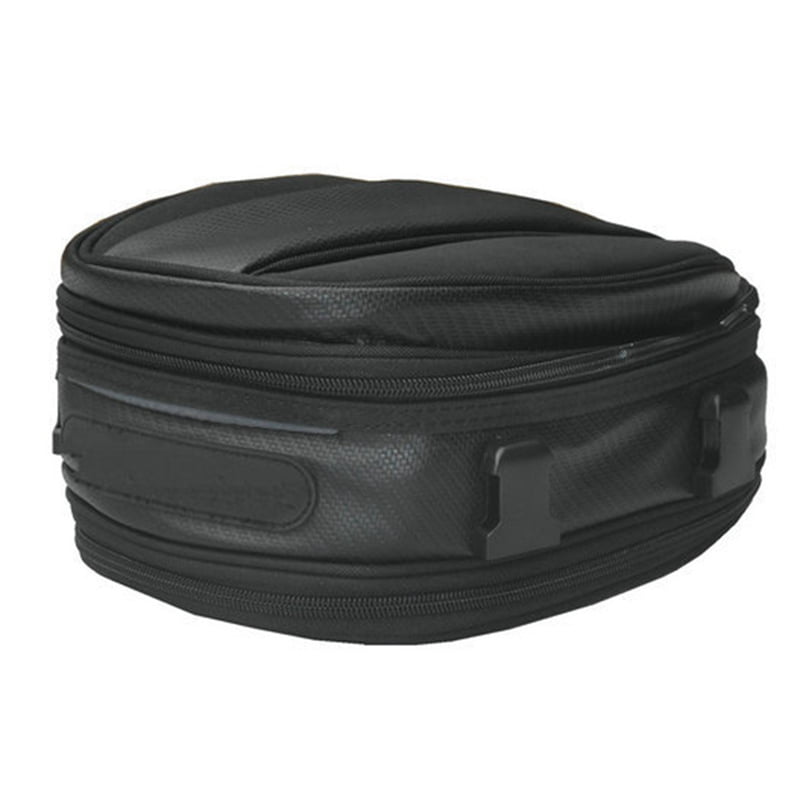 Motorcycle Rear Tail Seat Back Saddle Helmet Shoulder Carry Bag Waterproof+Cover 
