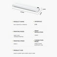 thumbnail image 4 of Thermal Printer, Automatic Power Off Long Standby 200dpi  Printer Rechargeable Portable  for Home, 4 of 8
