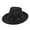 Black, variant on Sun Visor Men Women Hard Felt Wide Brim Fedora Panama Hat Autumn Vintage Cap