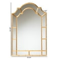 thumbnail image 4 of Baxton Studio Bedivere Modern Glam and Luxe Antique Goldleaf Metal Accent Wall Mirror, 4 of 4