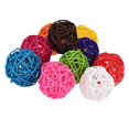 thumbnail image 2 of fastboy 10pcs Colorful Rattan Ball Bird Toy DIY Accessory Toy for Parrot Budgie Parakeet 4cm 1Set, 2 of 6