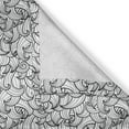 thumbnail image 4 of Ambesonne Black and White Window Valance, Sea Storm Waves, 54" X 18", Black White, 4 of 5