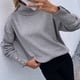 thumbnail image 5 of Puntoco Suéter De Mujer Cuello Alto Suéter De Manga Larga Suéter De Color Sólido Top Liquidación De Navidad Puntoco Puntoco-636, 5 of 8