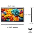 thumbnail image 3 of qaf 15.6 Inch Portable Monitor for Laptop, FHD 1080P USB-C HDMI Computer Monitor 100% sRGB HDR IPS Display, Ultra-Thin Travel Second Screen Compatibl, 3 of 8