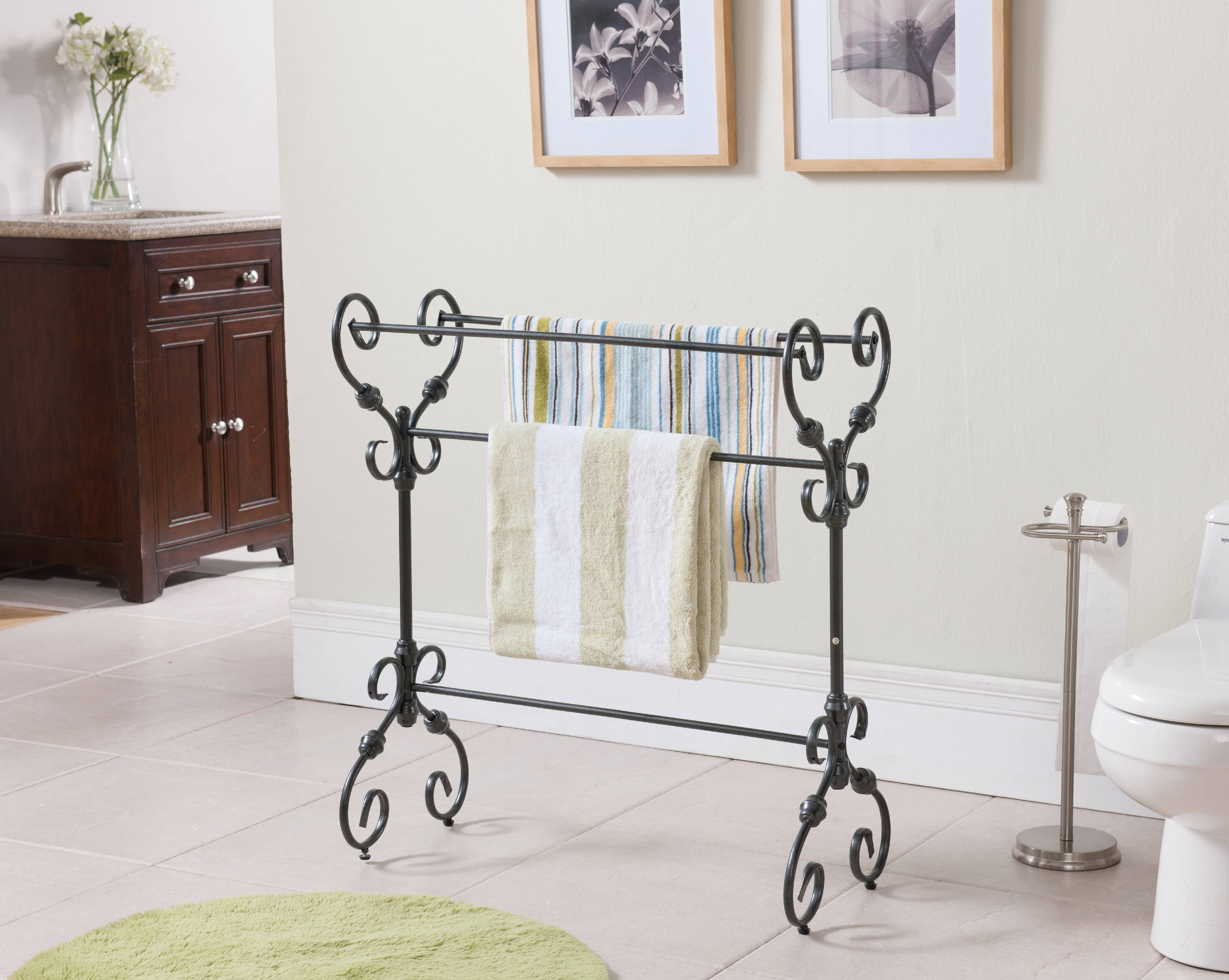 Walmart free standing towel rack sale