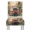 thumbnail image 6 of COEQINE Stretchable Slipcovers for Parsons Chairs Set of 1, Machine Washable Chair Protector, Keep Your Chair Away from Dust Stain and Pet Claws for Home Decor, Christmas Black Cat, 6 of 7