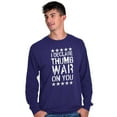 thumbnail image 5 of Declare Thumb On You Geek Nerd Long Sleeve TShirt Men Women Brisco Brands 2X, 5 of 6