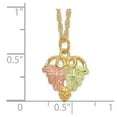 thumbnail image 3 of Auriga Fine Jewelry 10K Tri-Color Gold Leaves and Grapes Pendant Necklace for Women 18", 3 of 6