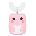 thumbnail image 1 of Children Electric Toothbrush Teeth Cleaning Massage UShape Waterproof Automatic Toothbrush(Pink ), 1 of 5