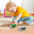 thumbnail image 5 of Garbage Truck Toys Set Three Piece Vehicle Playset for Boys Girls Kids Toddlers Age 12 18 Months 1 3 Years Educational Classification Car Model, 13 cmx5.5 cm, Green, 5 of 9