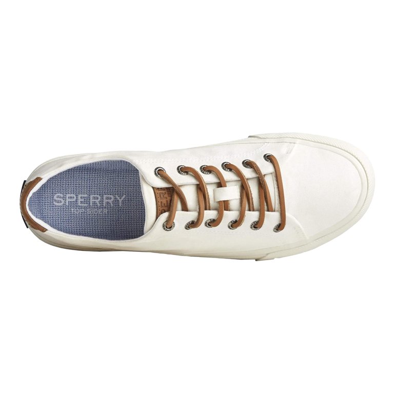 Sperry Striper Ii LTT Lace Up Lightweight Canvas Sneaker SW WHITE