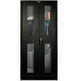 thumbnail image 1 of Hallowell 435W24SVA-ME 400 Series Stationary SV Wardrobe Cabinet, 36W in. x 24D in. x 72H in. , 708 Midnight Ebony, Single Tier, Double Safety-View Door, 1-Wide, Assembled, 1 of 1