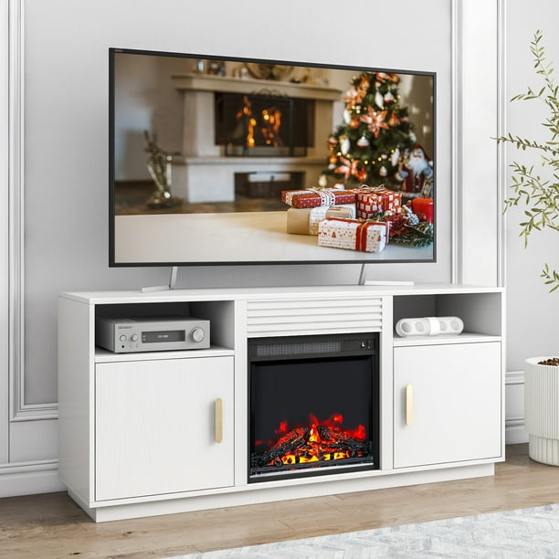 Electric Fireplace TV Stand for TVs Up to 65 Inch TV with
