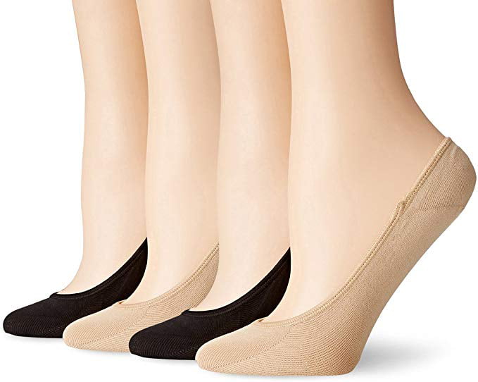 No Show Socks Women 3/5/8 Pairs Ultra Low Cut Thin Liner Socks Non Slip Casual Boat Sock for Flats Nude and Black