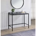 thumbnail image 2 of Brighton Console Table in Black Marble Engineered Wood Top and Black Frame, 2 of 9