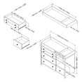 thumbnail image 3 of Pemberly Row Contemporary Wood Changing Table in Gray Oak Finish, 3 of 5