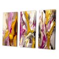 thumbnail image 3 of Designart "Luscious Interlude Divine Secrets in Abstract I" Abstract Painting Wall Art Set Of 3 - Modern Pink Gallery Wall Set For Home Decor, 3 of 6
