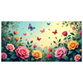 thumbnail image 1 of Floral Tulip Backdrop Banner with Spring Flowers for Garden Party Wedding Decoration Event Background Photography Prop Neon Decors Celebration, 1 of 4