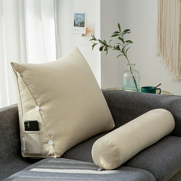 Cojin de sofa almohada triangular simple almohada extraible y lavable respaldo para sala de estar Ormromra Walmart en linea